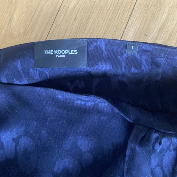 The Kooples - Navy Leo Jacquard Mini Skirt - Picture 4 of 4